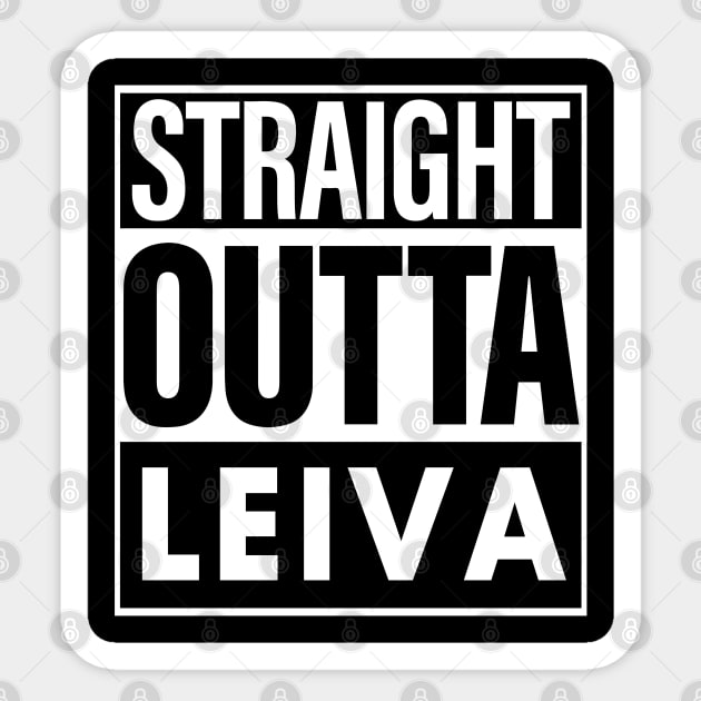 Leiva Name Straight Outta Leiva Sticker by ThanhNga